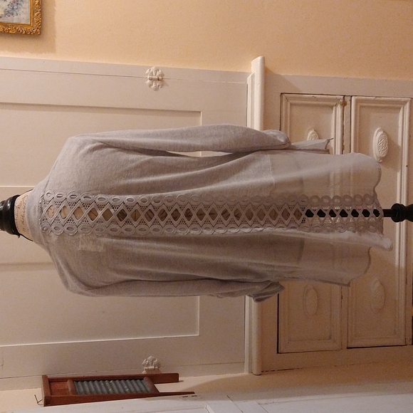 NWT a. moon light gray knit jacket Sz M - Picture 6 of 10